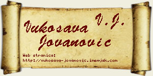 Vukosava Jovanović vizit kartica